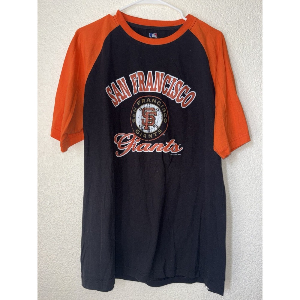 Majestic San Francisco Giants Baseball T-Shirt MLB Authentic Collection Sz L
